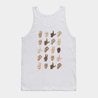 Sign Language - find the love Tank Top